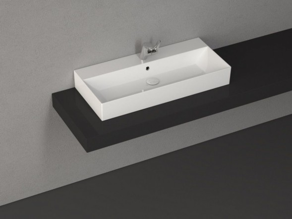 Раковина ISVEA SistemaZ Frame накладная ШГВ 900*422*150 отверстия для смесителя 1 цвет белый 10SF50090