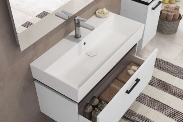 Раковина ISVEA SistemaZ Frame накладная ШГВ 900*422*150 отверстия для смесителя 1 цвет белый 10SF50090