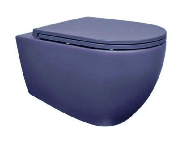 Унитаз ISVEA Infinity подвесной ШГВ 365*530*400 цвет-синий матовый 10NF02001-2Z