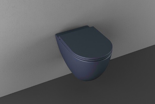 Унитаз ISVEA Infinity подвесной ШГВ 365*530*400 цвет-синий матовый 10NF02001-2Z