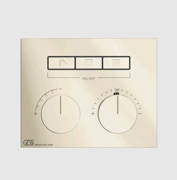 Gessi Смеситель для душа, HI FI Compact, на 3 потребителя, цвет Никель  63006#720