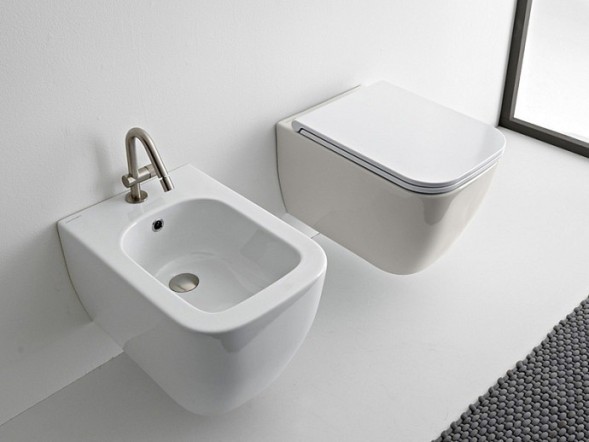 Унитаз Scarabeo TEOREMA 2.0 подвесной безободковый цвет белый матовый 5126/CL 41