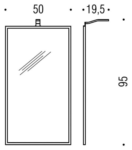 Зеркало COLOMBO DESIGN B2061 настенное без светильника цвет хром