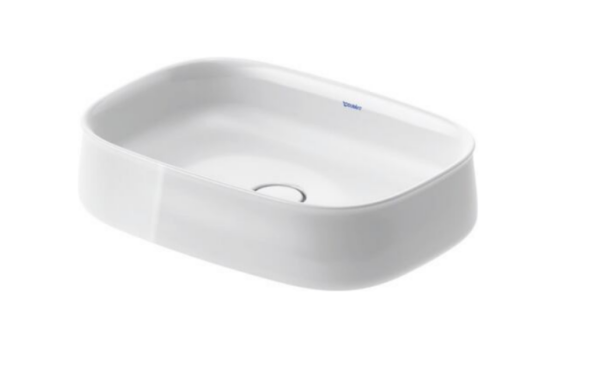 Duravit Раковина, Zencha, шгв 550*390*135, отверстия для смесителя-отсутствуют, цвет белый шелковисто-матовый 2373553279