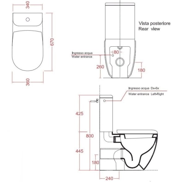 Бачок Artceram File 2.0 для моноблока цвет белый  FLC001 01 00