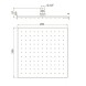 Paini 50CR759Q25EA Верхний душ квадратный 250х250 мм, хром