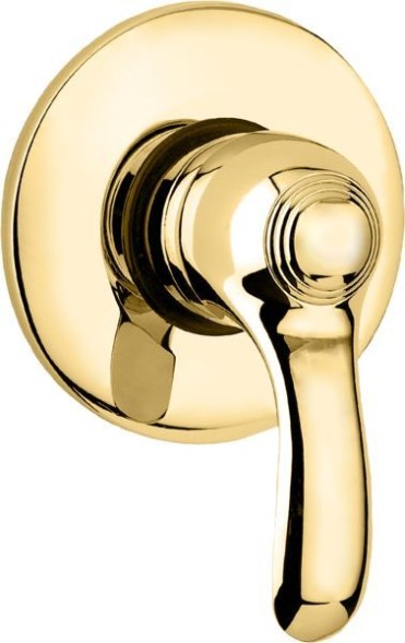 Emmevi Harmony, встраиваемый в стену однорычажный смеситель для душа, цвет золото 22009/OR