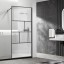 Vincea Душевая перегородка Волк-Ин (Walk-In) VSW-1HC100CFGM, 1000*2000, вороненая сталь, стекло прозрачное/рифленое