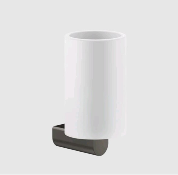 Gessi Стакан, Rilievo, шгв 75*100*150, цвет белый#теплая бронза  59507#735