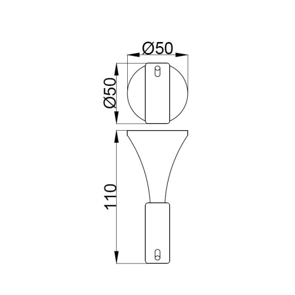 Крючок для ванной Webert Opera OA500401560, черный
