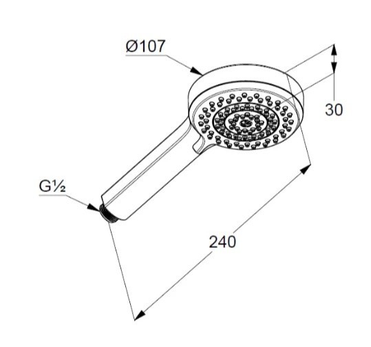 Душевая лейка KLUDI DIVE 6883005-00