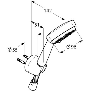Душевой гарнитур KLUDI LOGO 6803005-00