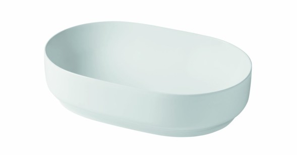 Hidra Gio, накладная овальная раковина 60x40x15h см, цвет белый матовый