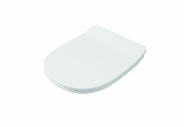 Hidra My, быстросъемное тонкое сиденье с микролифтом, цвет белый глянцевый