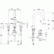 Смеситель KLUDI PURE&amp;STYLE 403930575 для раковины на три отверстия двухвентильный