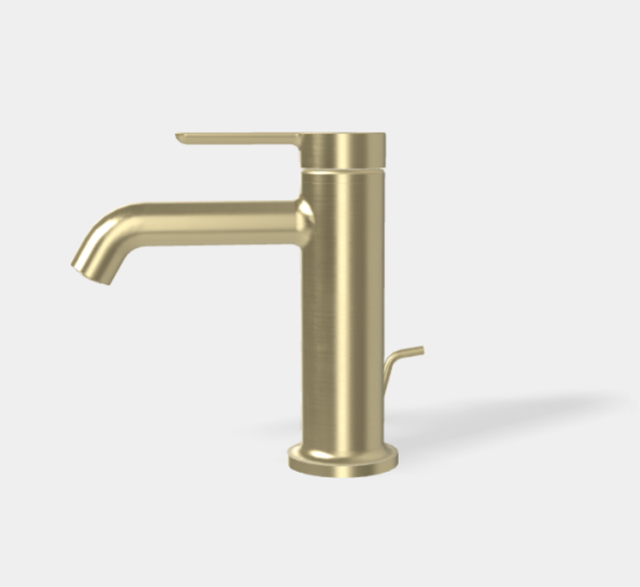 Смеситель для раковины, Fima Carlo Frattini, Snap, цвет-брашированный шампань F3111HS.1