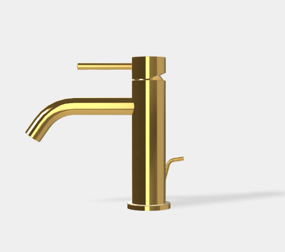 Смеситель для раковины, Fima Carlo Frattini, Spillo Up, цвет-золото F3031XSOR