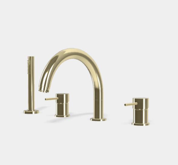 Смеситель для ванны, Fima Carlo Frattini, Spillo Up, цвет-шампань F3044NHL