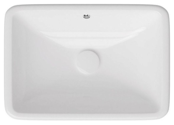 Раковина ISVEA Soluzione ШГВ 500*340*163 отверстия для смесителя отсутствуют цвет белый 10PL77045