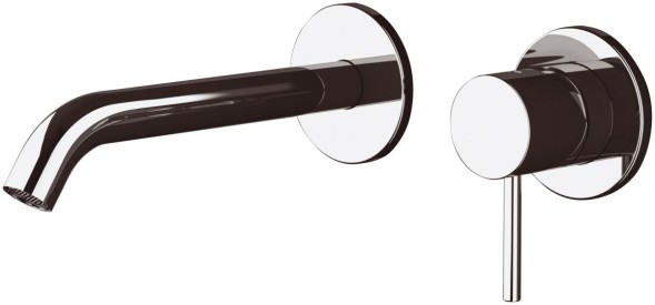 Daniel Tokyo, встраиваемый в стену однорычажный смеситель для раковины (излив 17 см), цвет золото