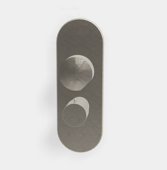 Смеситель для душа, Fima Carlo Frattini, So, на 2/3 потребителя, цвет-никель брашированный F3189X7SN