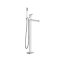 Gessi Смеситель для ванны и душа, Rettangolo K, напольный, цвет хром 53129#031