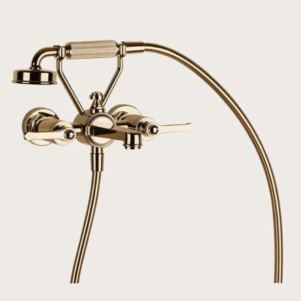 Gessi Смеситель для ванны и душа, VENTI20, цвет бронза теплая