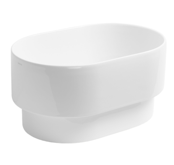 Раковина SIMAS PO-MO накладная или полувстраиваемая сверху без отверстий цвет белый PO04