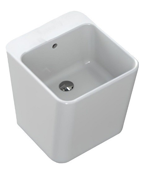 Раковина HATRIA G-FULL YXJF01 подвесная или накладная без отверстия без перелива цвет белый