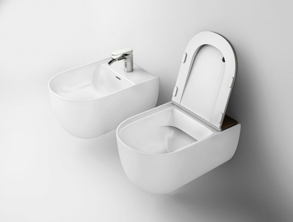 Биде Artceram The One подвесной с одним отверстием  цвет orange cameo THB001 13 00