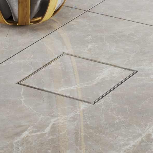 Paini Душевой трап с решеткой под плитку 125х125 мм