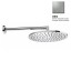 Верхний душ Bossini Cosmo H70596I.094 Ø280 мм настенный с кронштейном 40 см Easy Clean цвет никель шлифованный