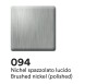 Верхний душ Bossini Cosmo H70596I.094 ?280 мм настенный с кронштейном 40 см Easy Clean цвет никель шлифованный
