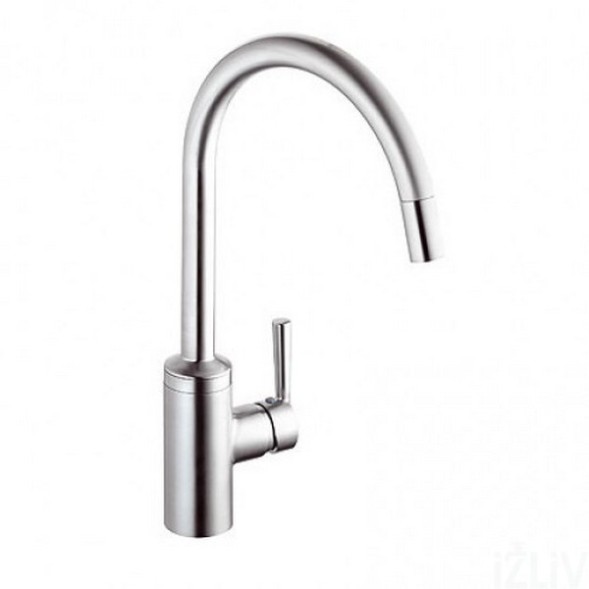 Смеситель KLUDI STEEL 38851F66 для кухни с выдвижным изливом