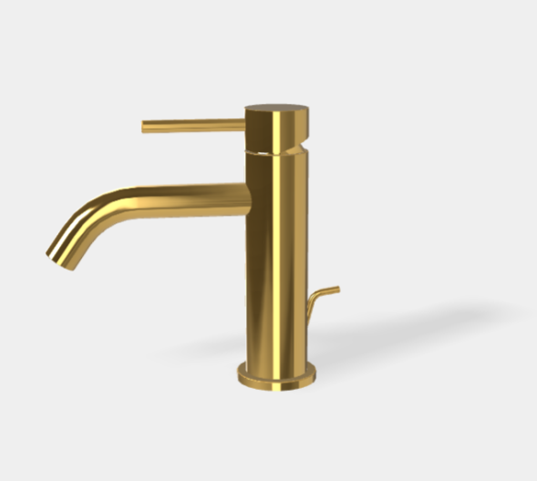 Смеситель для раковины, Fima Carlo Frattini, Spillo Up, цвет-золото F3031XSOR.1