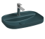 Раковина полувстраиваемая ISVEA Infinity 55 прямоугольная 55см, с отверстием под смеситель цвет изумрудный матовый 10NF50055-2P