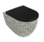 Унитаз ISVEA Infinity подвесной ШГВ 365*530*400 цвет-слоновая кость матовый Terrazzo 10NF02001-TRZ-2K