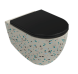 Унитаз ISVEA Infinity подвесной ШГВ 365*530*400 цвет-слоновая кость матовый Terrazzo 10NF02001-TRZ-2K