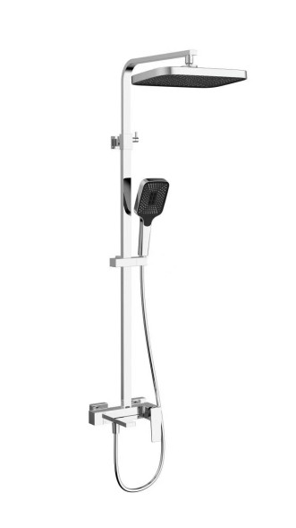 Vincea Душевая стойка Дайс (Dice) VSFS-4C12CH с изливом, хром