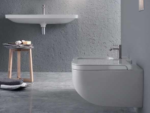 Унитаз HATRIA NEXT Y1F101 подвесной безободковый цвет белый