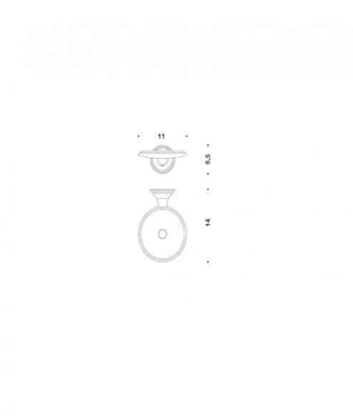 Мыльница COLOMBO DESIGN HERMITAGE B3301 настенная цвет хром