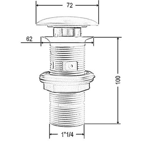Донный клапан Artceram для раковины цвет белый ACA036