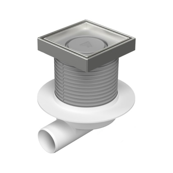 Paini Душевой трап с решеткой под плитку 125х125 мм, Нептун