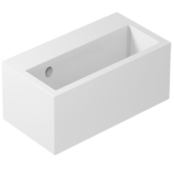 Раковина GALASSIA PLUS DESIGN 6031M накладная или подвесная с одним отверстием с переливом цвет белый глянцевый