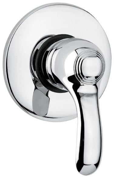 Emmevi Harmony, встраиваемый в стену однорычажный смеситель для душа, цвет хром/золото 22009/CO