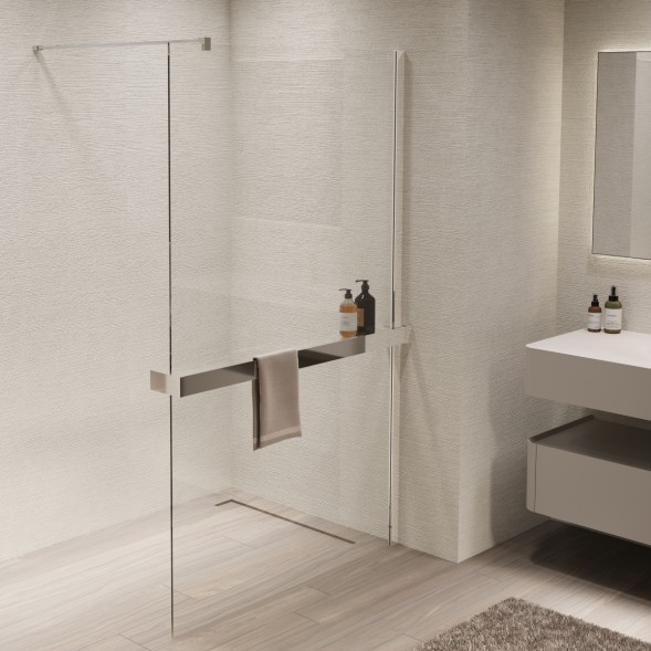 Vincea Душевая перегородка Волк-Ин (Walk-In) VSW-1HR120CL, 1200*2000, хром, стекло прозрачное