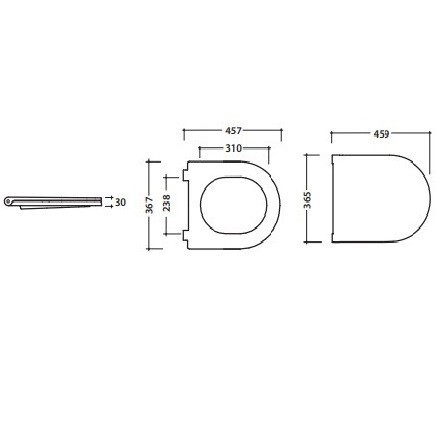Сиденье с крышкой GLOBO FORTY3 с микролифтом цвет белый FOR20BI