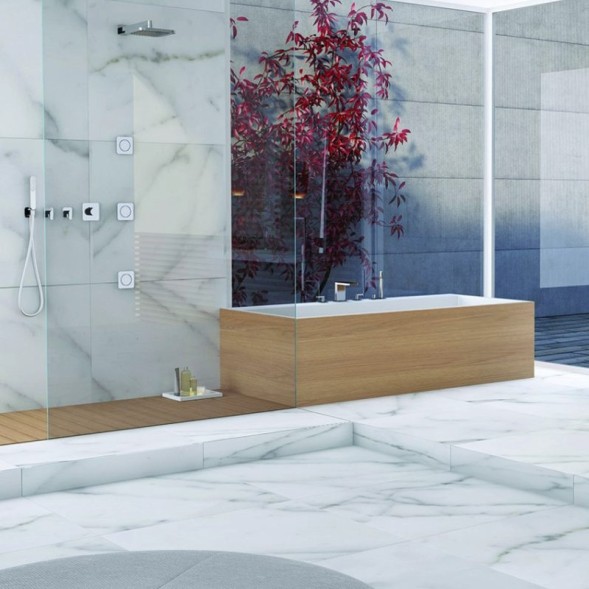 Смеситель для душа встраиваемый с термостатом Webert Living LV972101015, хром