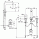Смеситель KLUDI AMEO 413930530 для раковины на три отверстия двухвентильный