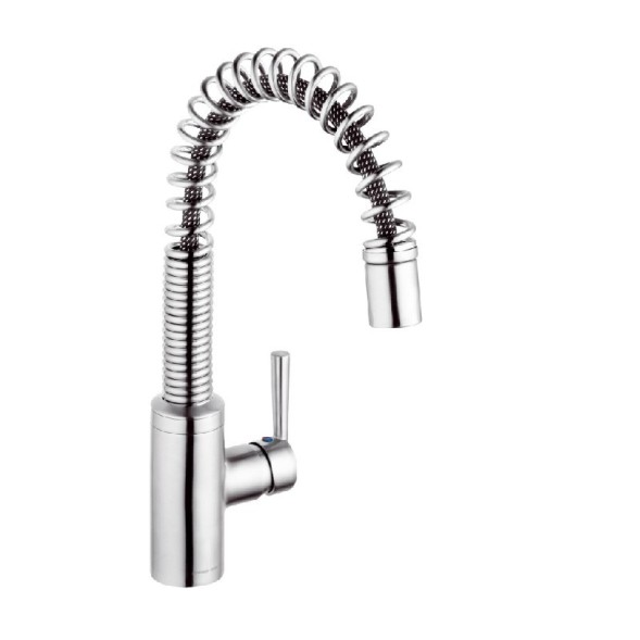 Смеситель KLUDI STEEL 38855F66 для кухни с выдвижным изливом